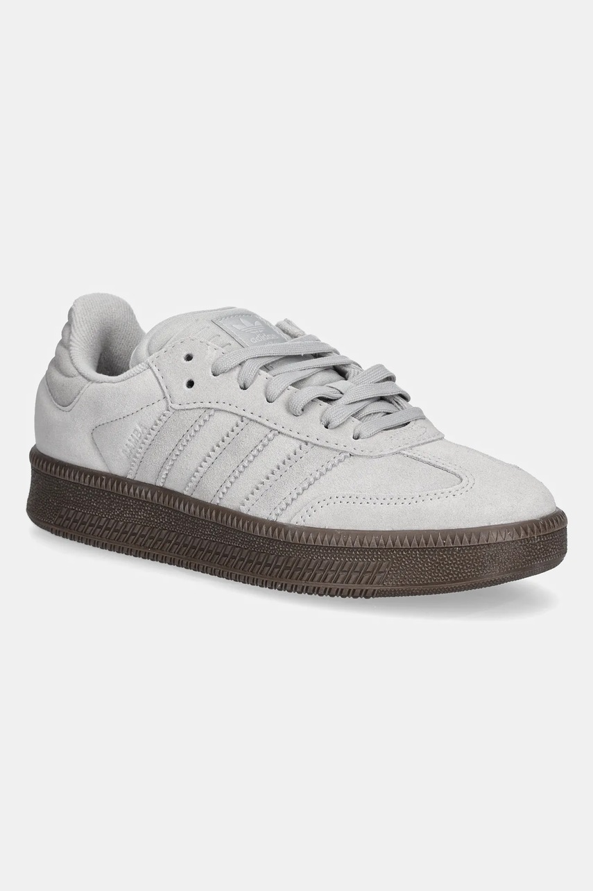 adidas Originals sneakers din piele intoarsă Samba XLG culoarea gri, JI3188