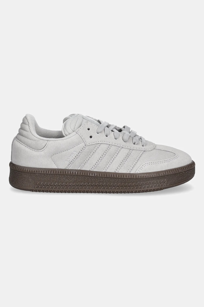 Замшевые кроссовки adidas Originals Samba XLG цвет серый JI3188 Замшевые кроссовки adidas Originals Samba XLG цвет серый JI3188