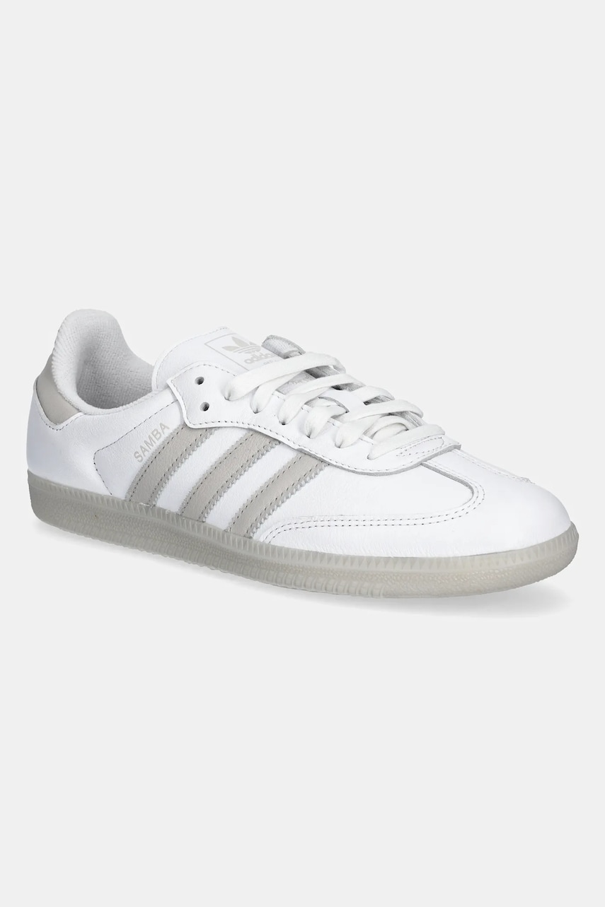 Levně Kožené tenisky adidas Originals Samba OG bílá barva, JI3206