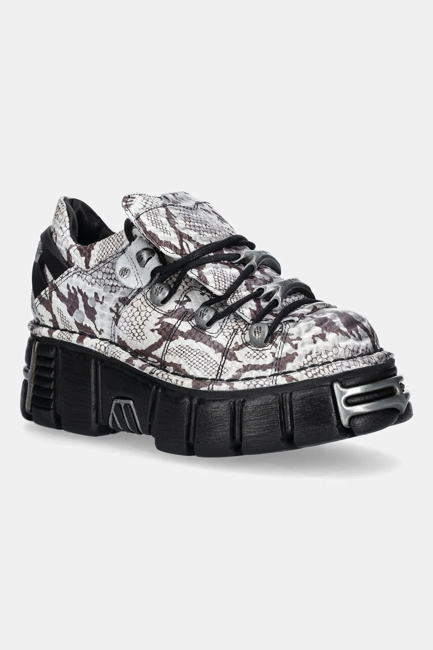 New Rock sneakers din piele culoarea gri, M-120N-C59