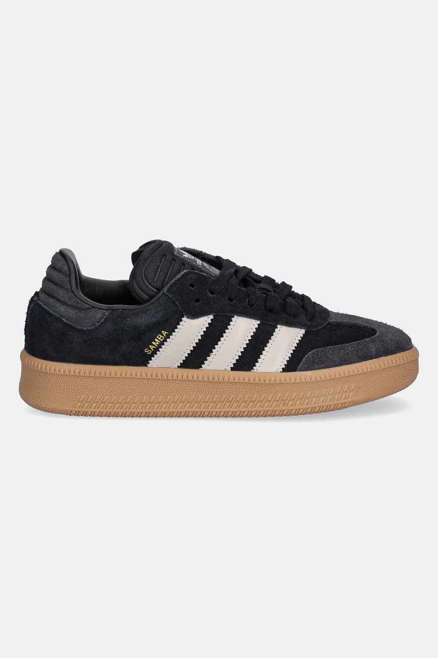 Кожаные кроссовки adidas Originals Samba XLG цвет чёрный JS3825