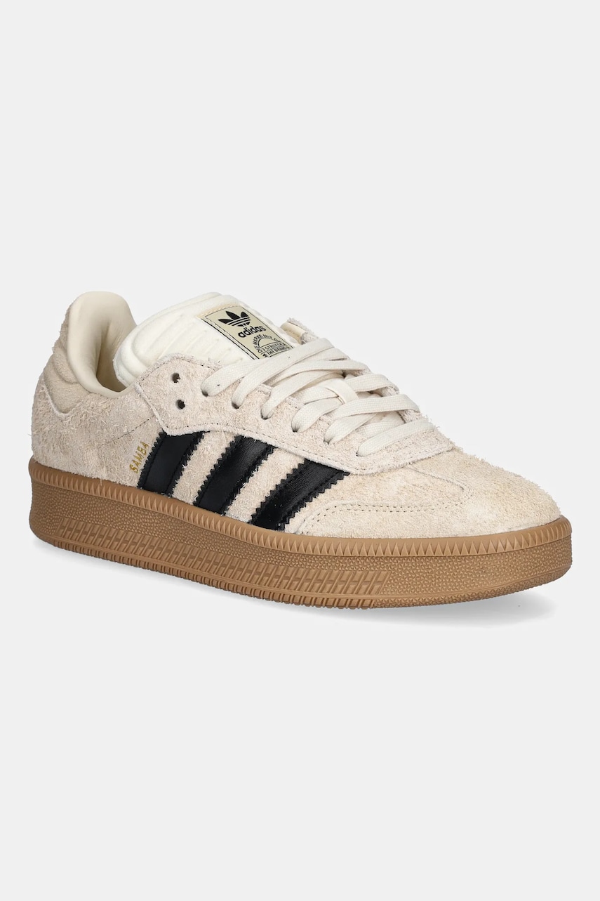 Levně Semišové tenisky adidas Originals Samba XLG béžová barva, JS3828