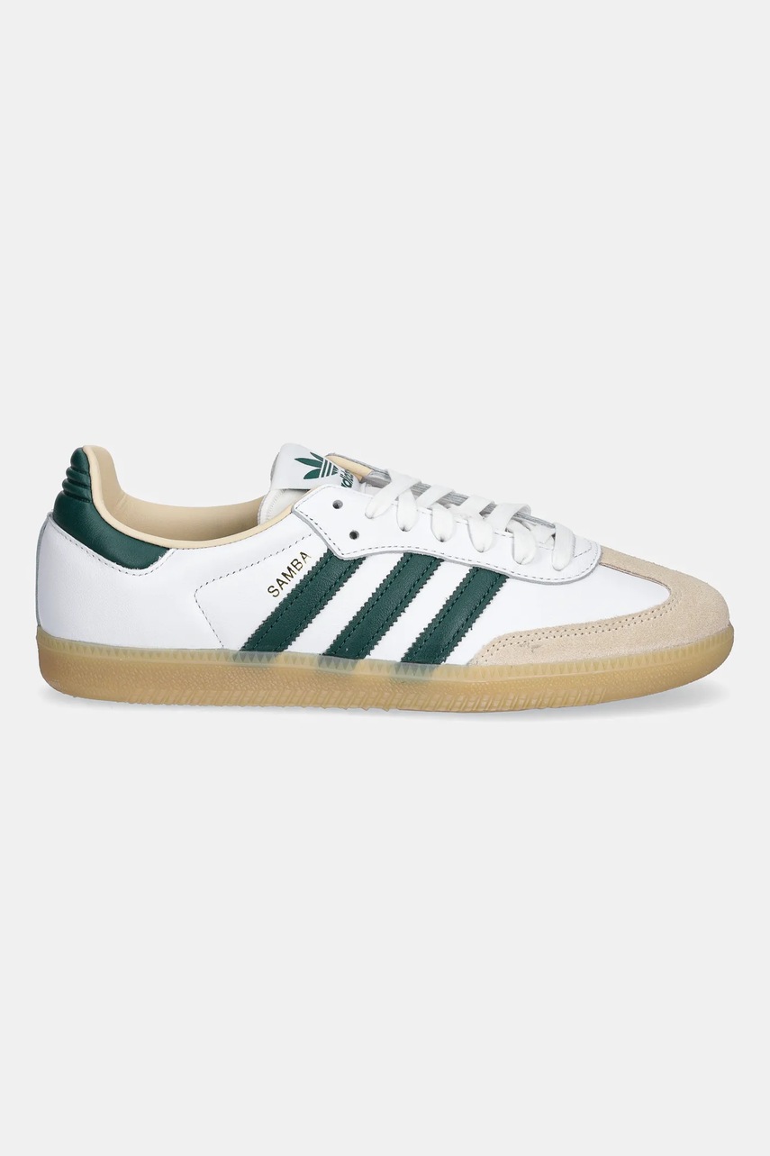 Кожаные кроссовки adidas Originals Samba OG цвет белый JS3831