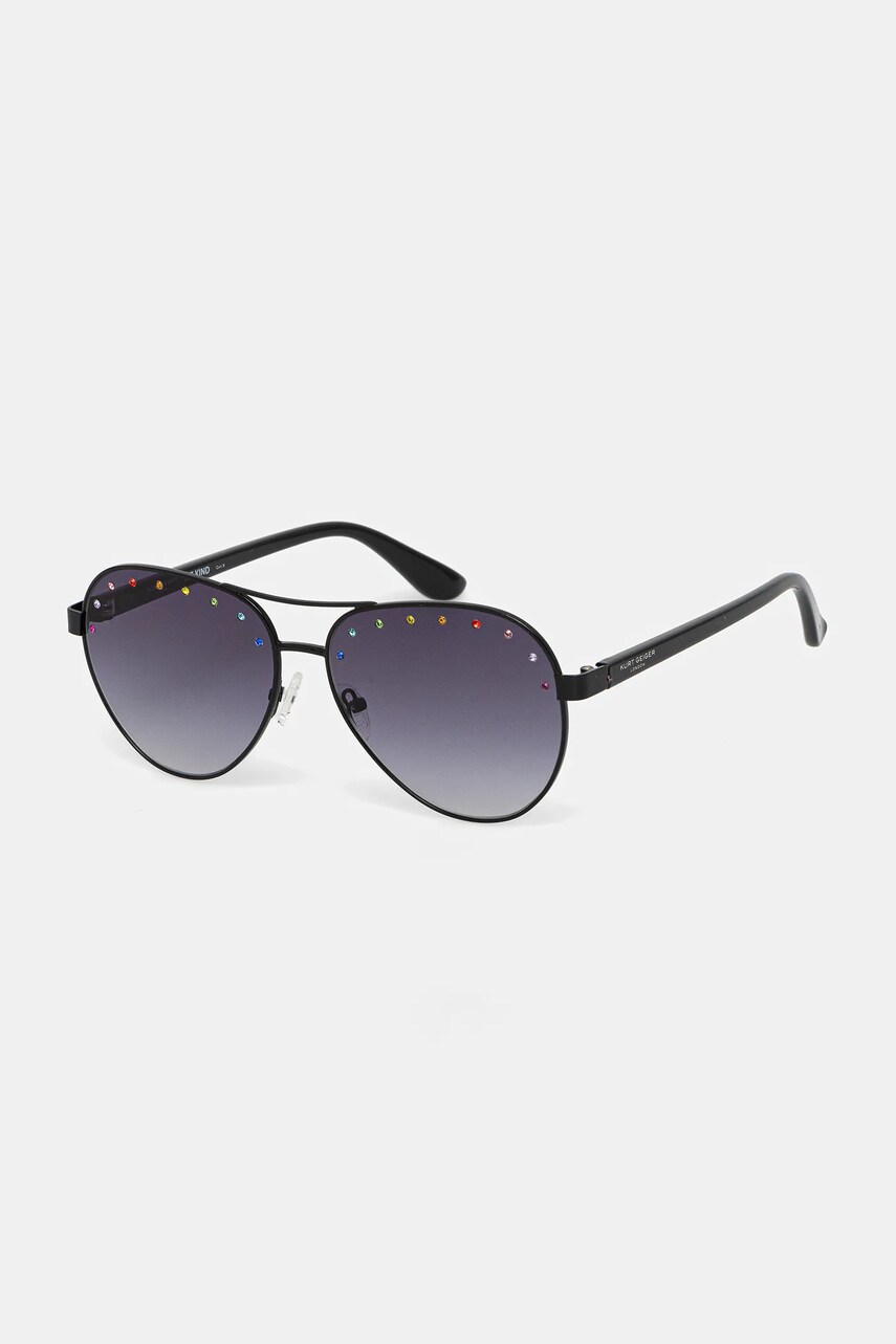 Kurt Geiger London ochelari de soare SHOREDITCH femei, culoarea negru, 4040805999