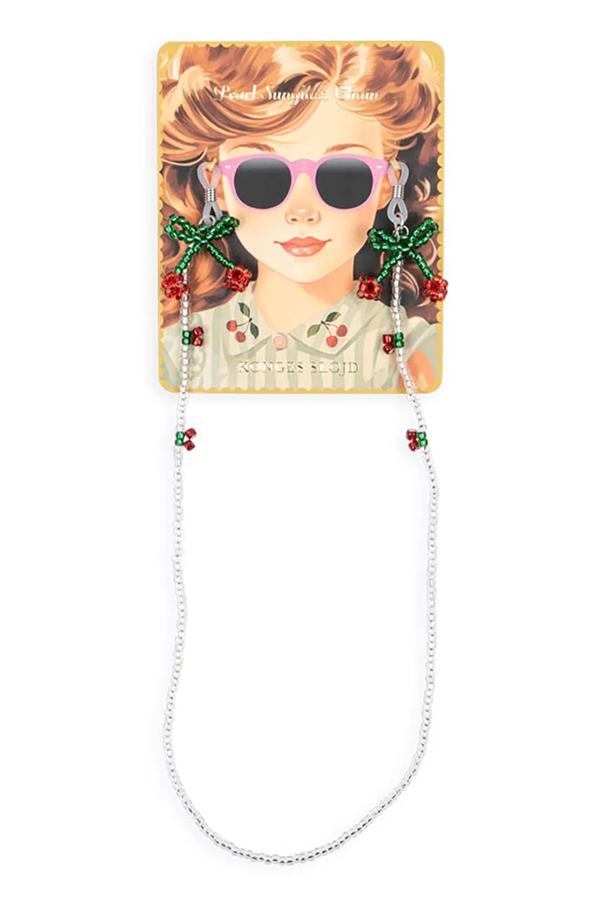 Детская цепочка для очков Konges Sløjd SUNGLASSES BEAD CHAIN CHERRY KS102829