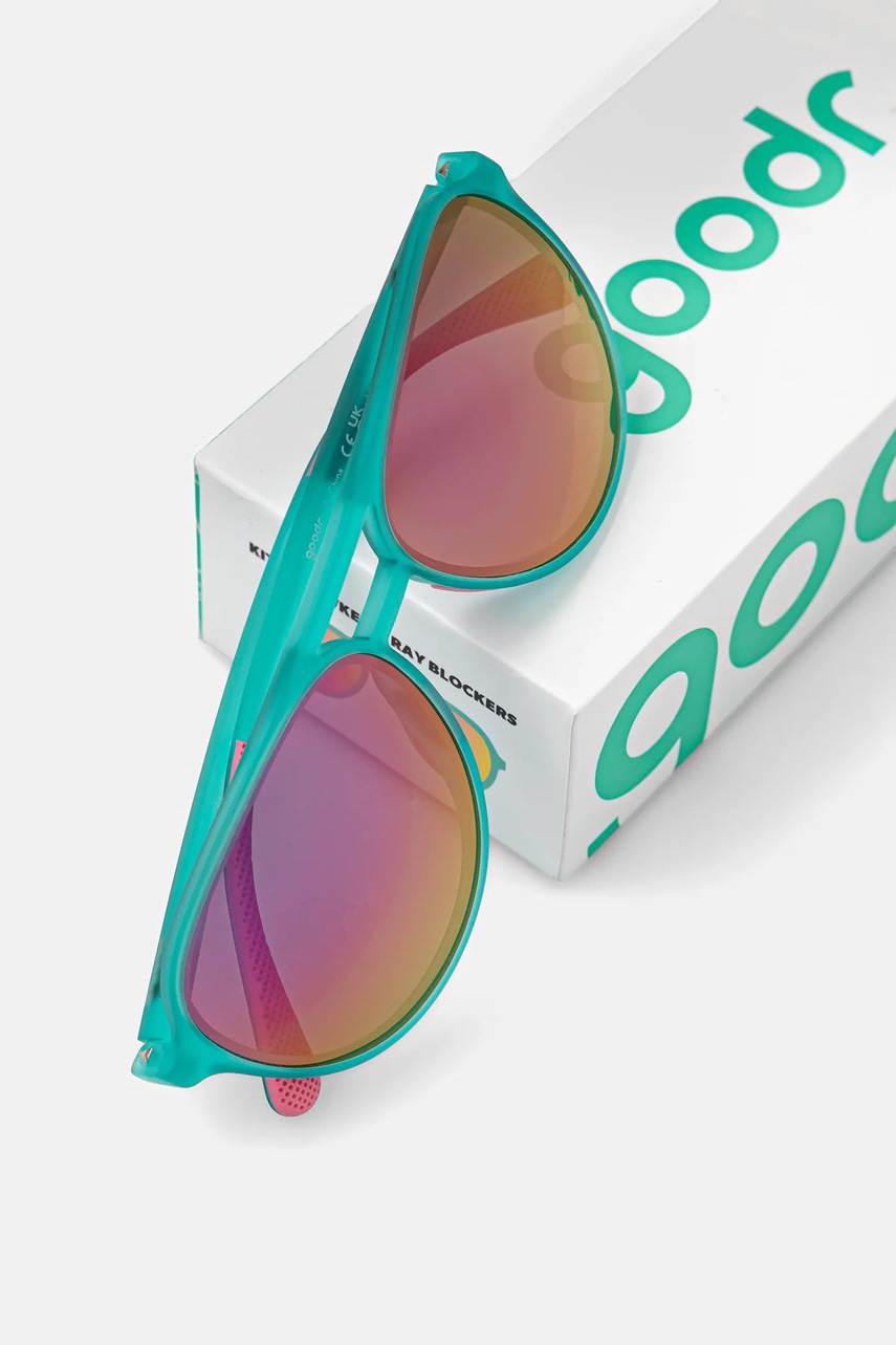 Γυαλιά ηλίου Goodr Kitty Hawkers Ray Blockers χρώμα: πράσινο, G00613.MG.01 φωτογραφία