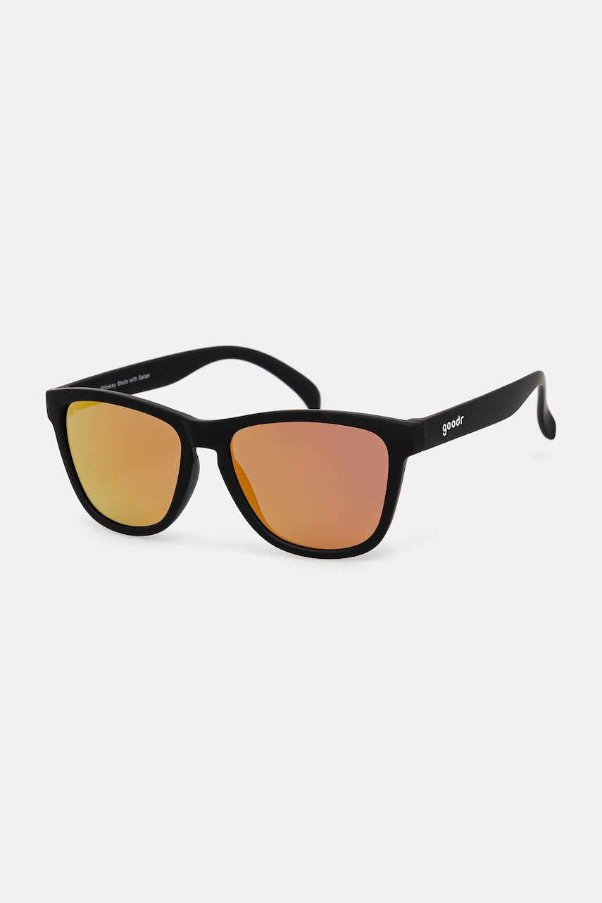Goodr ochelari de soare Whiskey Shots with Satan culoarea negru, G00583.OG.01