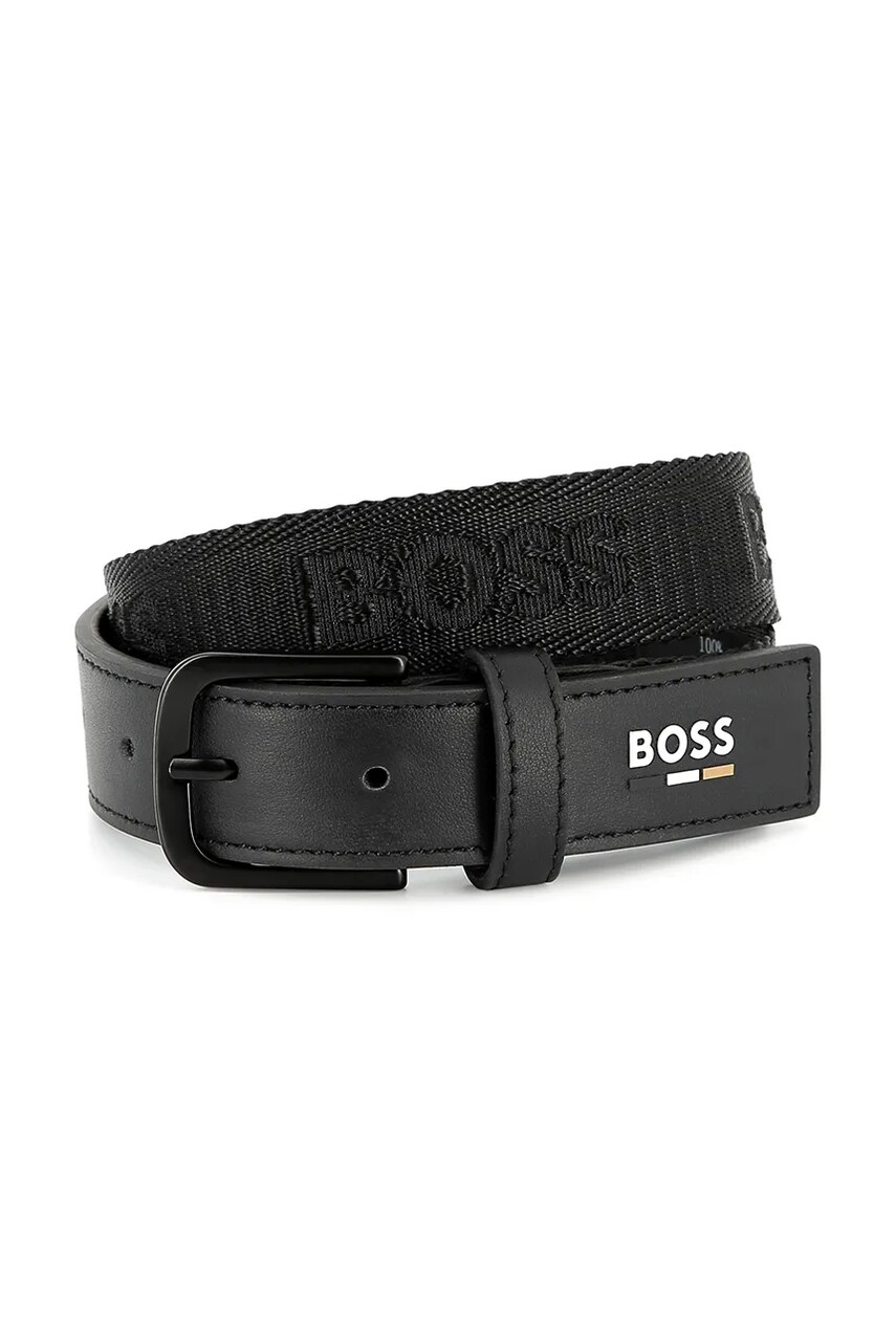 BOSS curea copii culoarea negru, J51740