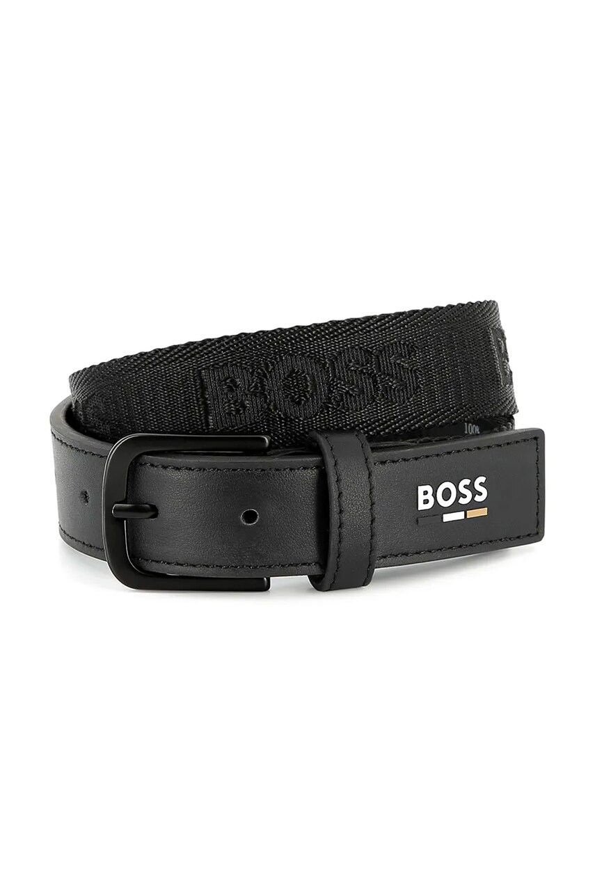 BOSS curea copii culoarea negru, J51740