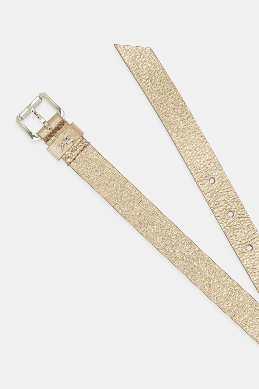 Кожаный ремень Patrizia Pepe цвет золотой 8W0047 L138 Кожаный ремень Patrizia Pepe цвет золотой 8W0047 L138