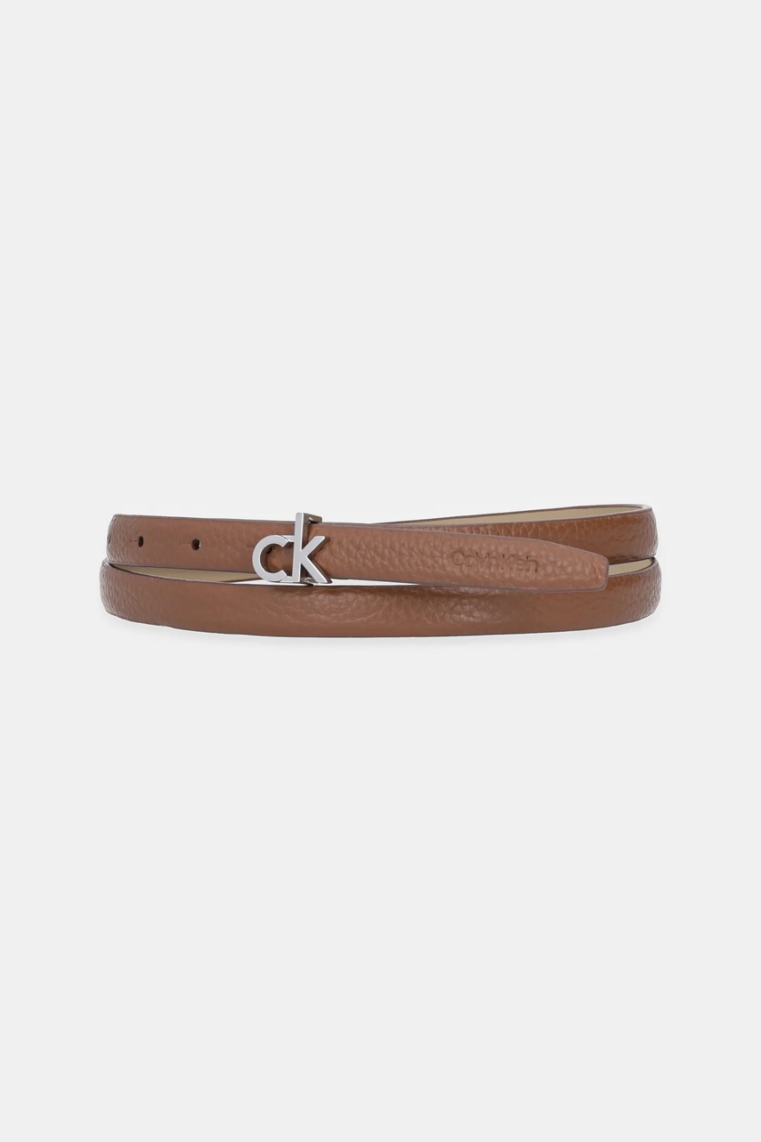 

Кожен колан Calvin Klein дамски в кафяво K60K612858, Кафяв