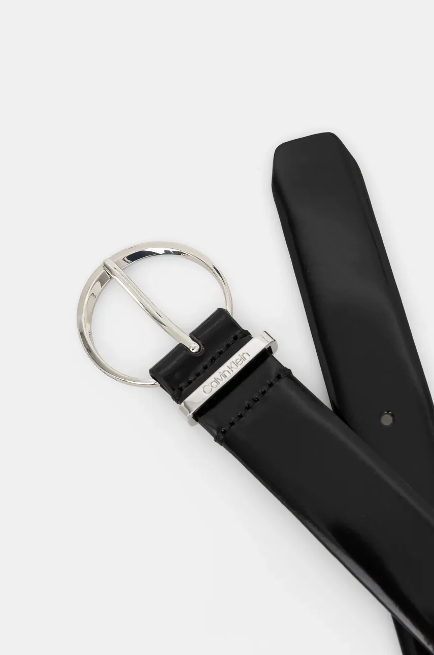 Кожаный ремень Calvin Klein женский цвет чёрный K60K612862 Кожаный ремень Calvin Klein женский цвет чёрный K60K612862