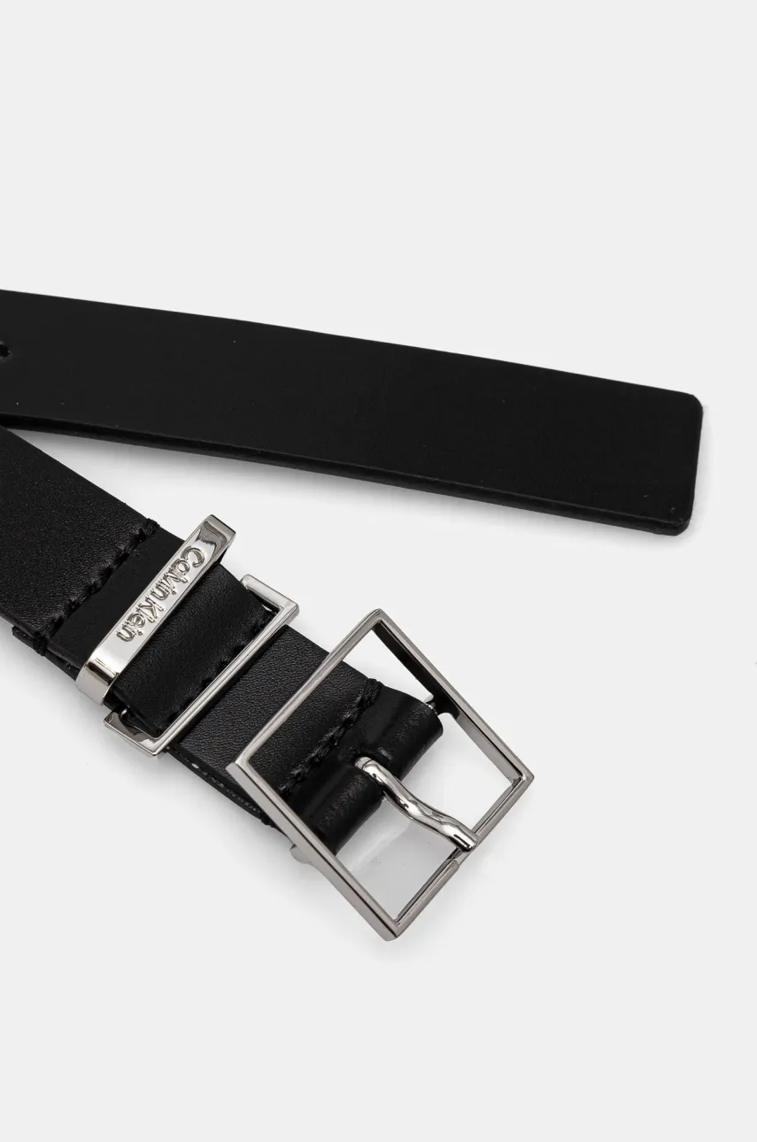 Кожаный ремень Calvin Klein женский цвет чёрный K60K612866 Кожаный ремень Calvin Klein женский цвет чёрный K60K612866