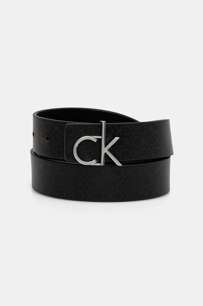 Кожаный ремень Calvin Klein женский цвет чёрный K60K613074 Кожаный ремень Calvin Klein женский цвет чёрный K60K613074