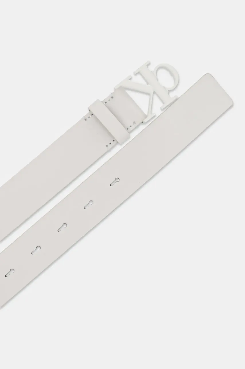 Кожаный ремень Calvin Klein Jeans женский цвет бежевый K60K613125 Кожаный ремень Calvin Klein Jeans женский цвет бежевый K60K613125