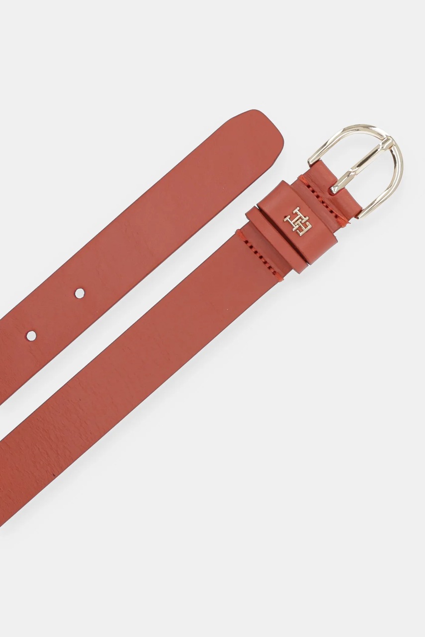 Кожаный ремень Tommy Hilfiger цвет бежевый AW0AW16836