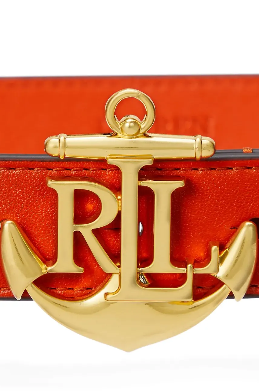 Кожаный ремень Lauren Ralph Lauren женский цвет оранжевый 412957004 Кожаный ремень Lauren Ralph Lauren женский цвет оранжевый 412957004