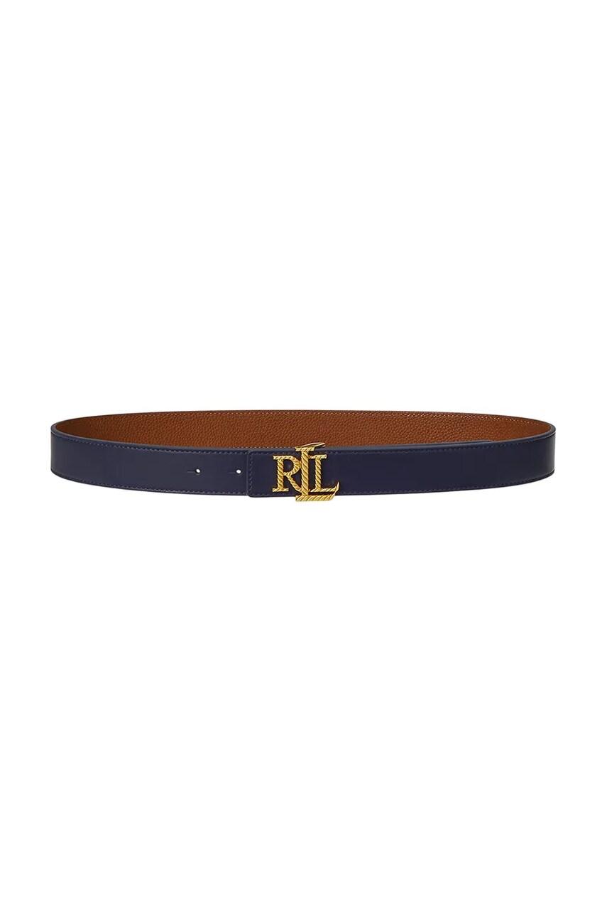 Lauren Ralph Lauren Δερμάτινη ζώνη Lauren Ralph Lauren χρώμα: μπλε, 412959137