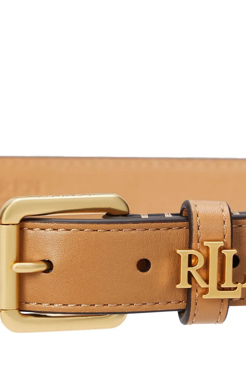 Кожаный ремень Lauren Ralph Lauren женский цвет бежевый 412968763 Кожаный ремень Lauren Ralph Lauren женский цвет бежевый 412968763