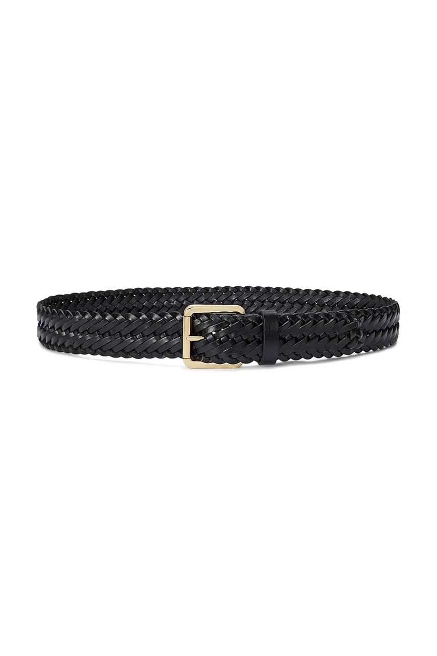 

Кожен колан Lauren Ralph Lauren дамски в черно 412968766, Черен
