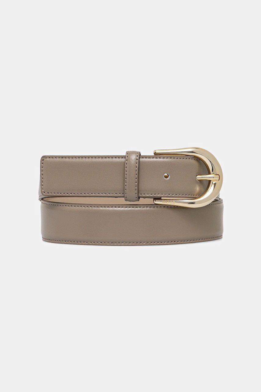 BOSS curea de piele culoarea negru, 50536887