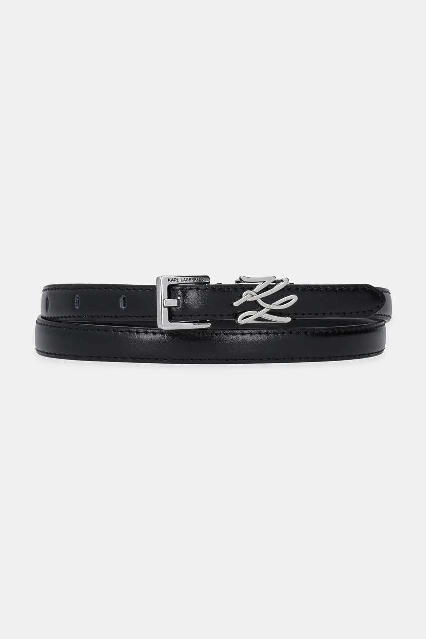 Karl Lagerfeld curea femei, culoarea negru, A1W33061