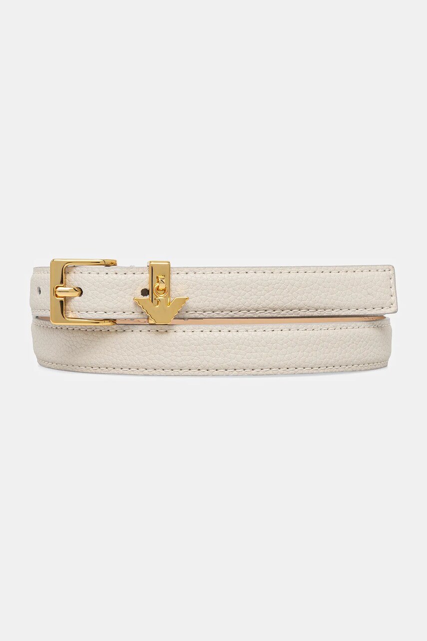 Emporio Armani curea femei, culoarea bej, EW002024 AF16228