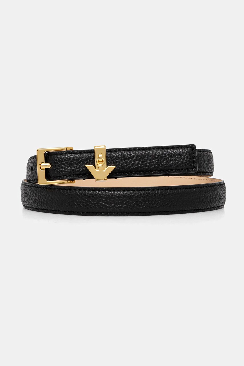 Emporio Armani curea femei, culoarea negru, EW002024 AF16228