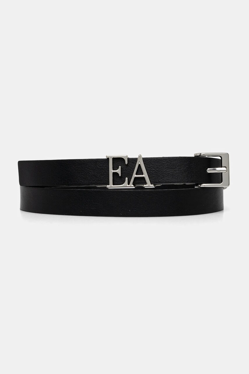 Levně Pásek Emporio Armani dámský, černá barva, EW002025 AF13383