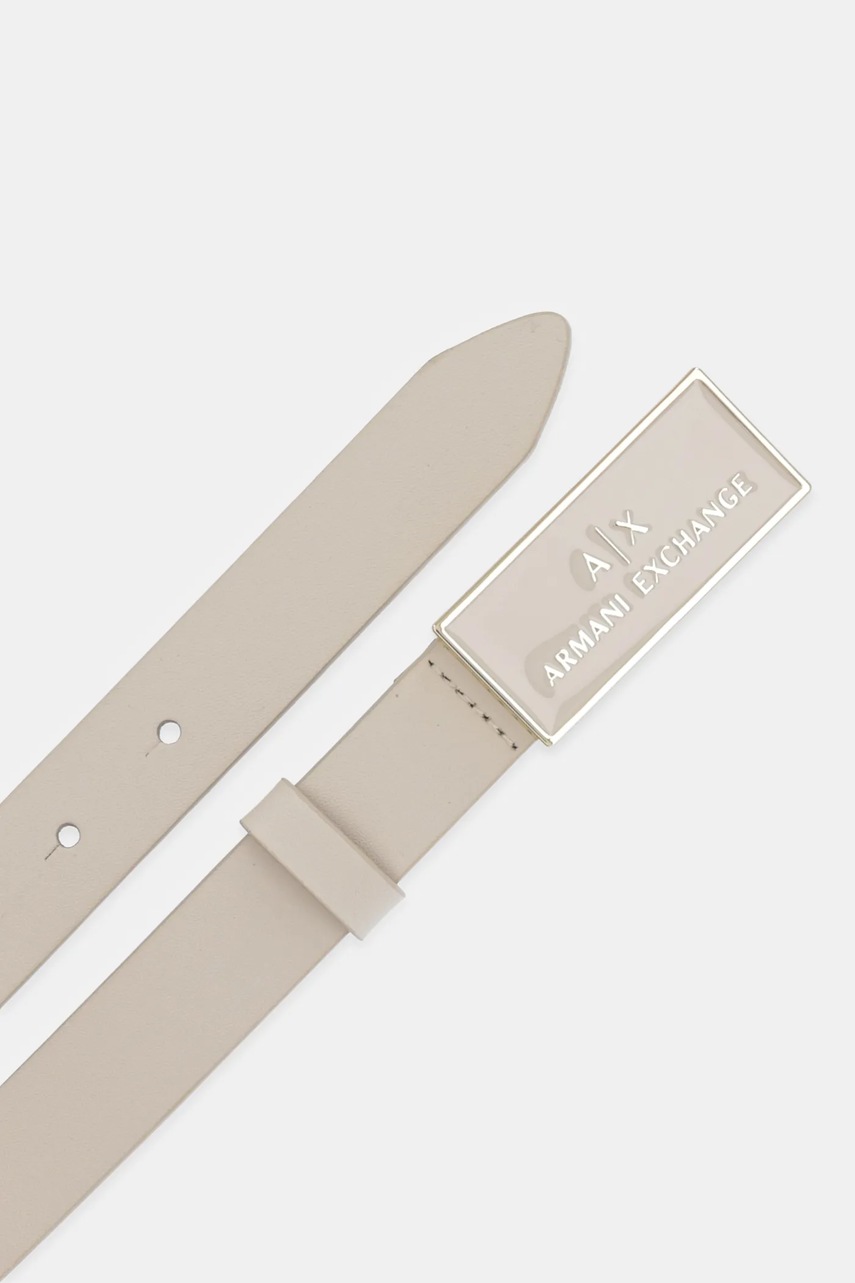 Кожаный ремень Armani Exchange цвет бежевый XW000967 AF13853