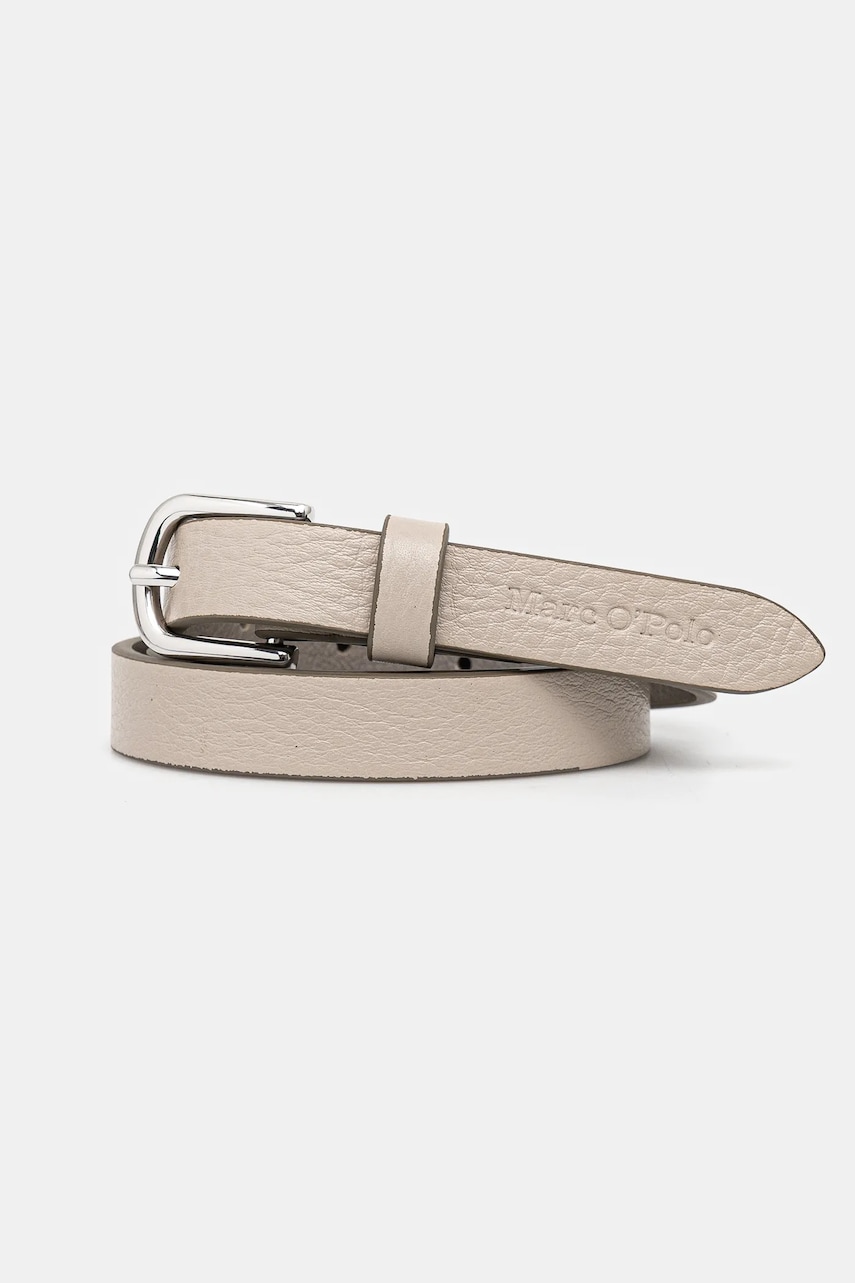 Marc O'Polo curea de piele femei, culoarea gri, 41017739502133 Marc O'Polo curea de piele femei, culoarea gri, 41017739502133