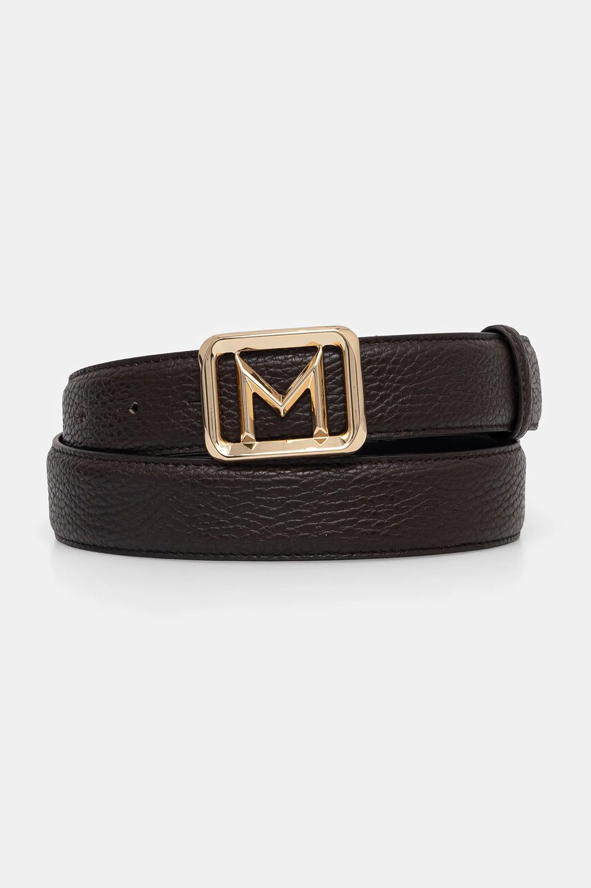 Marella curea de piele ROSSANA femei, culoarea maro, 2513501016200