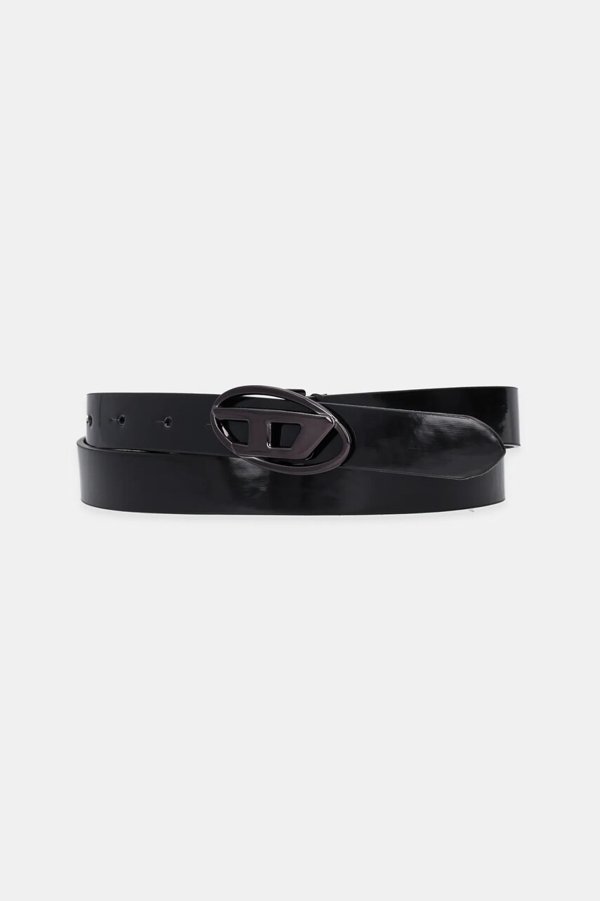 Diesel curea OVAL D LOGO B-1DR 20 belt femei, culoarea negru, X09727.P1660