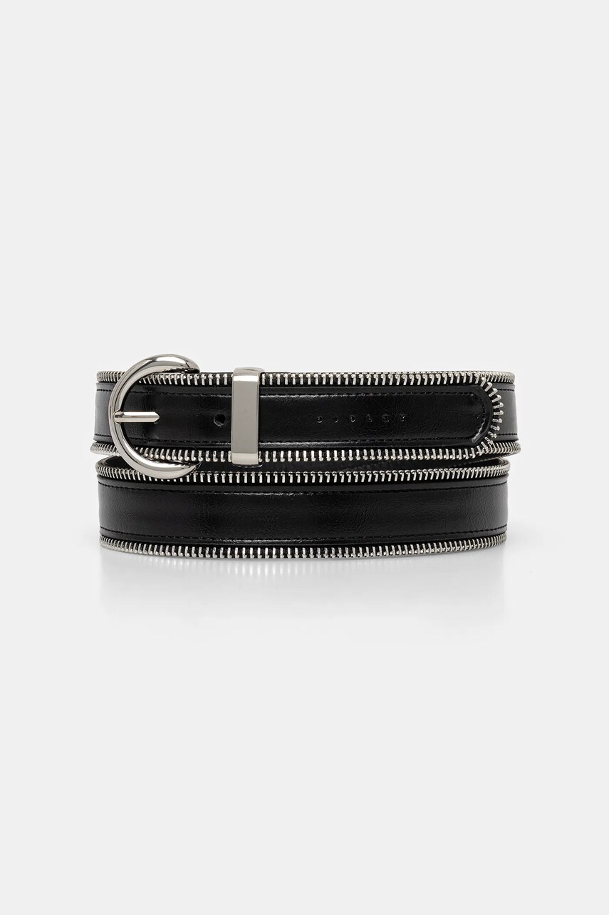 Sisley curea femei, culoarea negru, 6TILWL02S