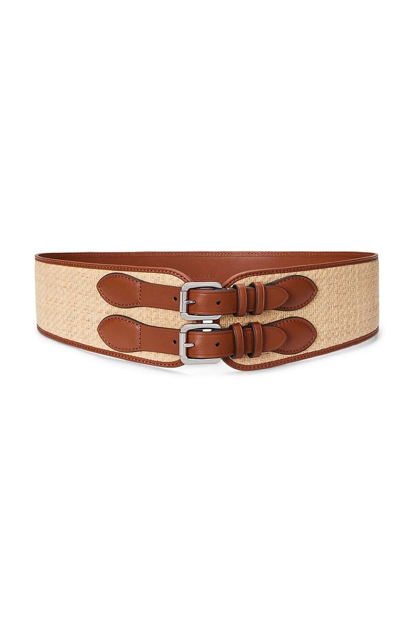 Levně Pásek Lauren Ralph Lauren dámský, béžová barva, 412961650