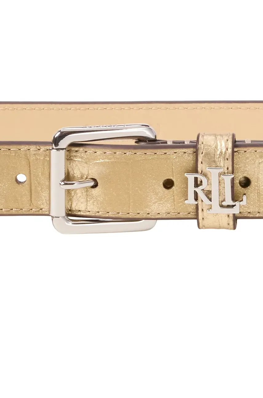 Кожаный ремень Lauren Ralph Lauren женский цвет золотой 412967079 Кожаный ремень Lauren Ralph Lauren женский цвет золотой 412967079