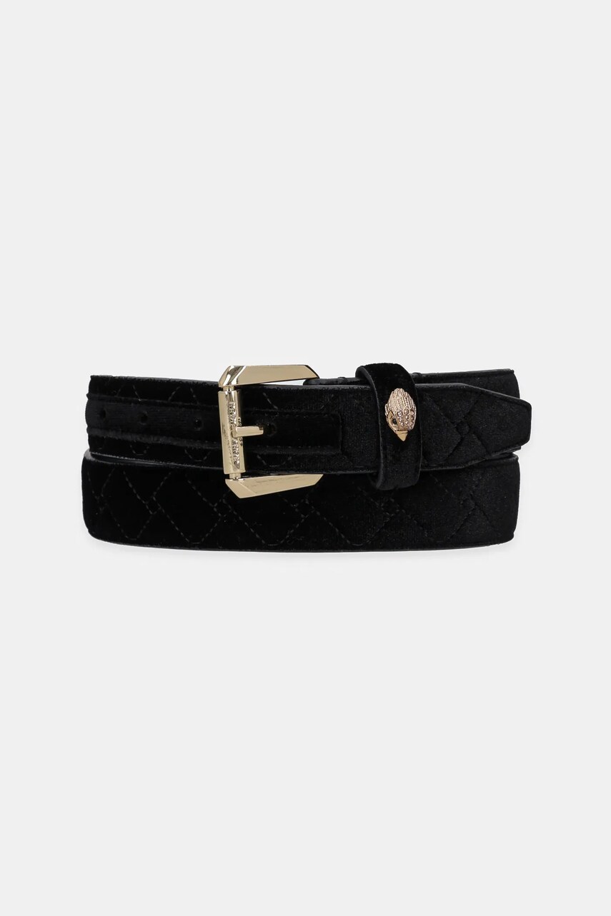 Kurt Geiger London curea femei, culoarea negru, 760200789