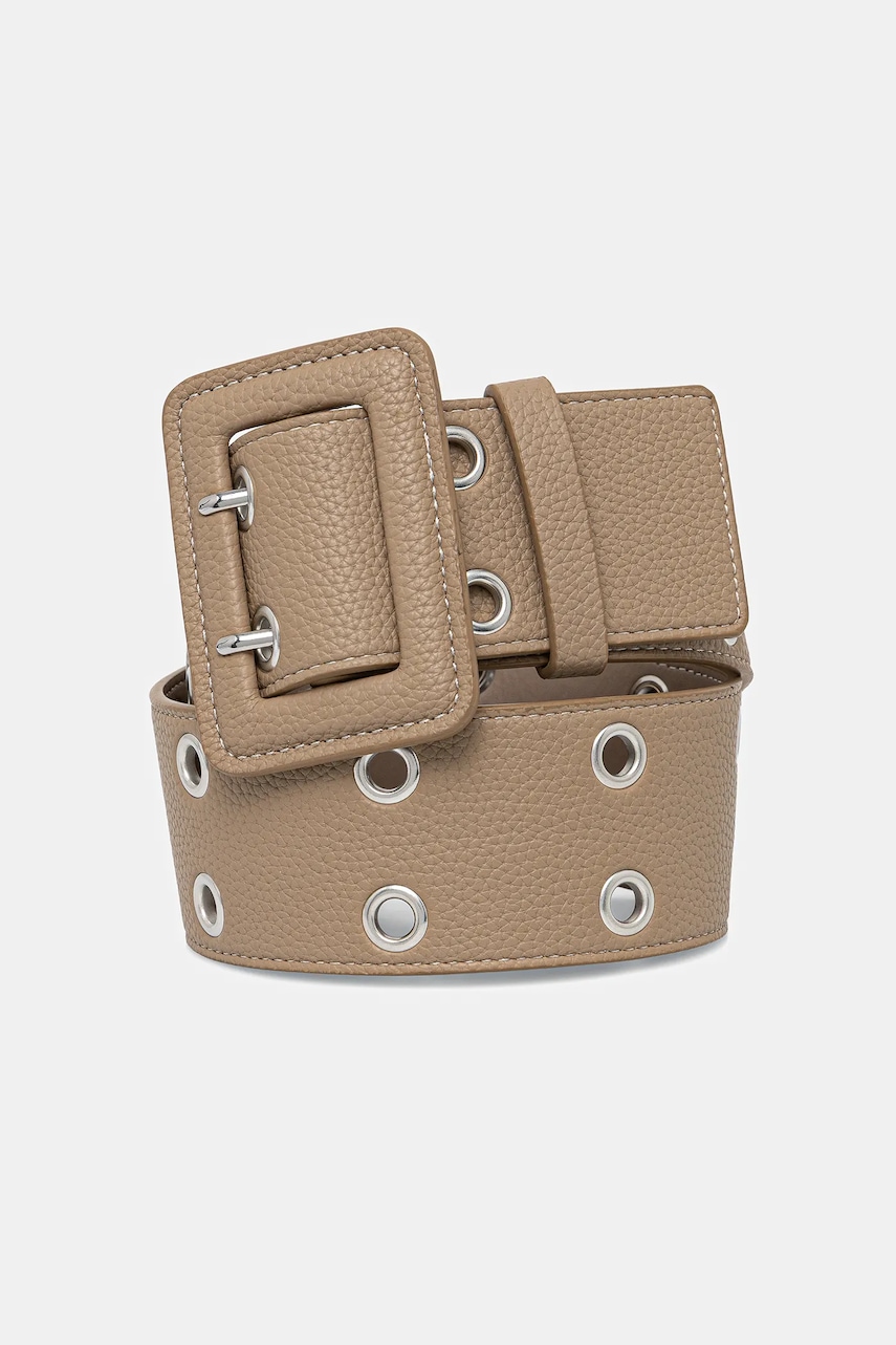 United Colors of Benetton curea femei, culoarea bej, 6QE6DL016