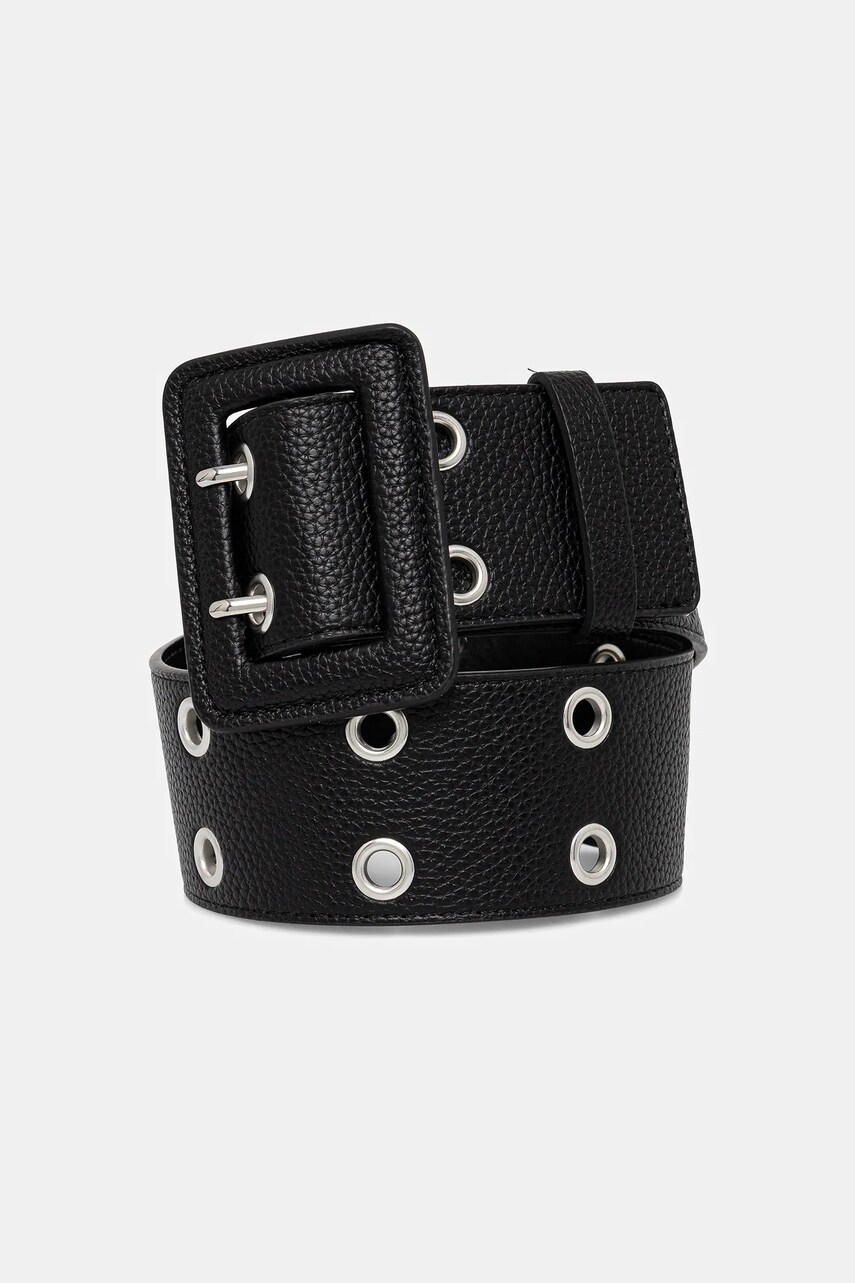 United Colors of Benetton curea femei, culoarea negru, 6QE6DL016