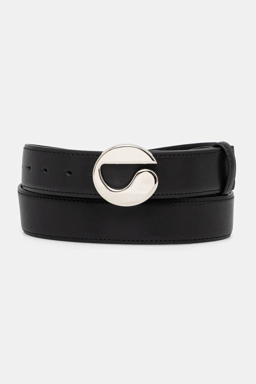 Coperni curea de piele Logo Leather femei, culoarea negru, COPBE01F6013