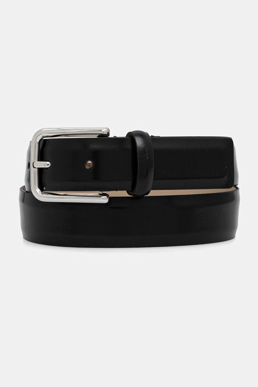 BOSS curea de piele culoarea negru, 50536998