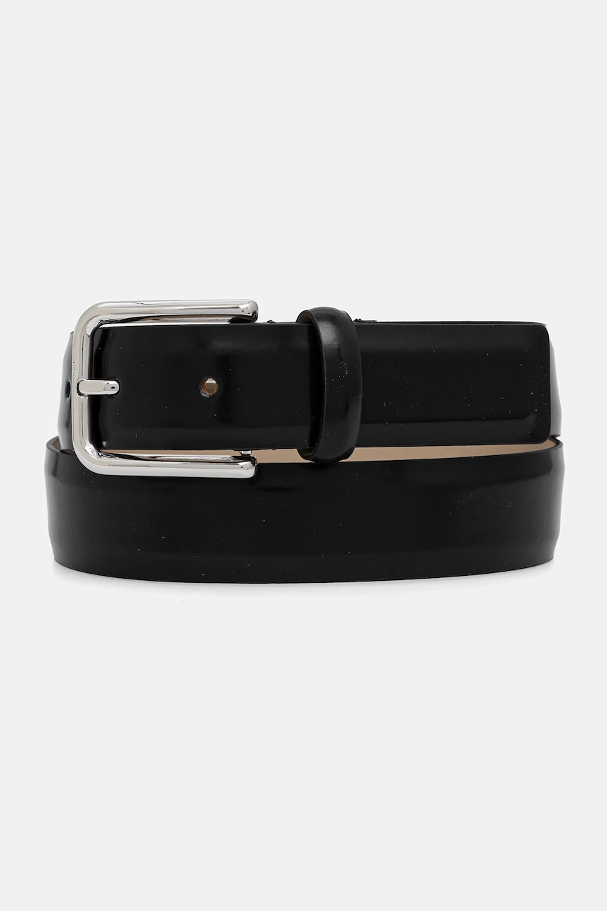 BOSS curea de piele culoarea negru, 50536998