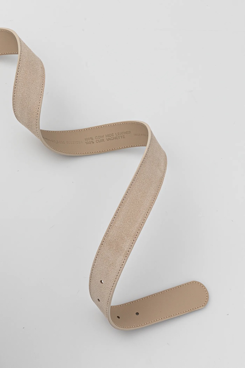 Замшевый ремень BOSS цвет бежевый 50537024