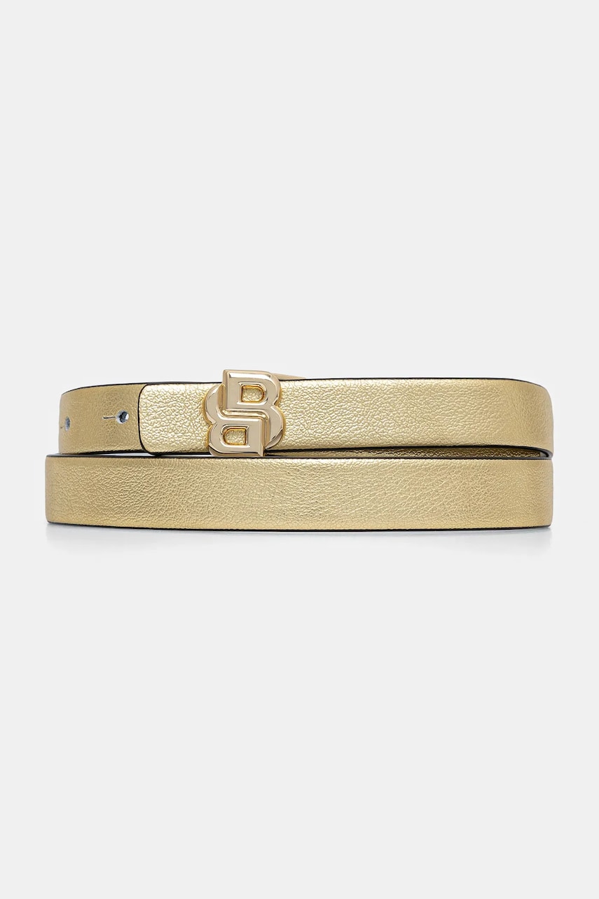 BOSS curea femei, culoarea bej, 50542195