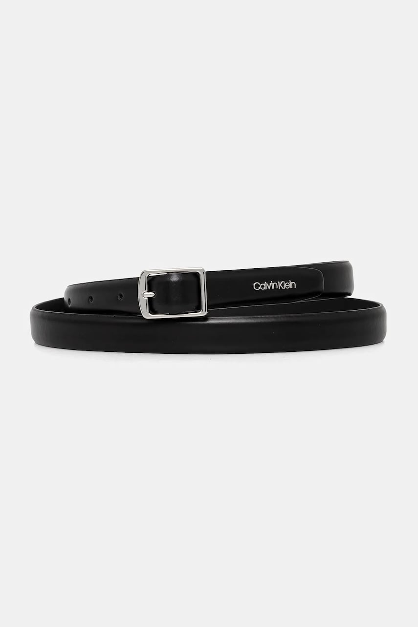 Levně Pásek Calvin Klein dámský, černá barva, K60K613235