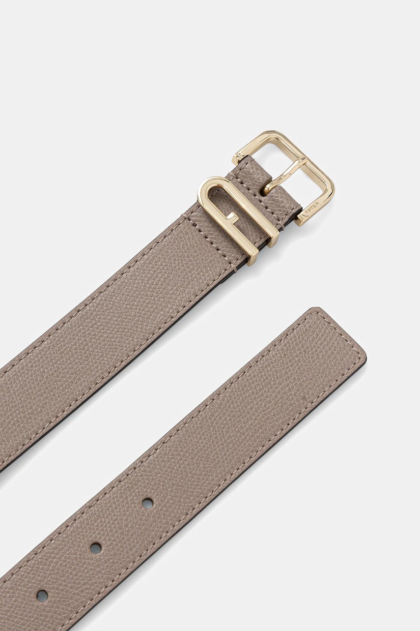 Кожаный ремень Furla женская цвет серый WC00078.ARE000.2572S1007