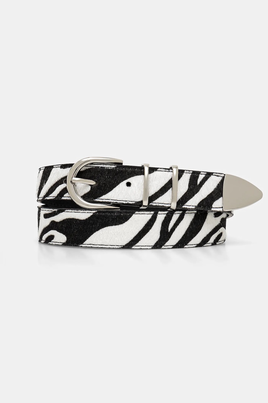 Morgan curea 3ZEBRE femei, culoarea alb, 3ZEBRE