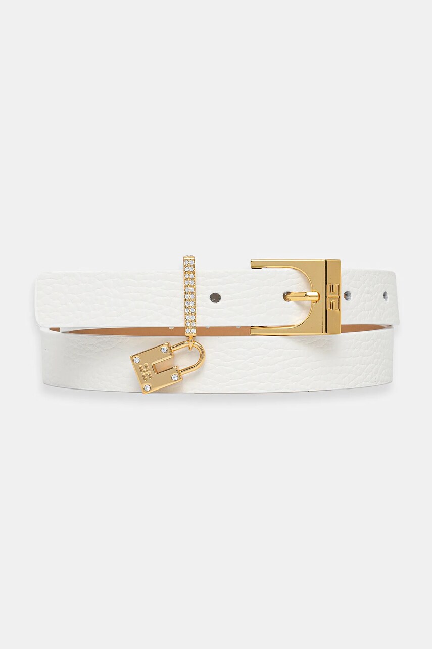 Elisabetta Franchi curea femei, culoarea alb, CT10S52E2