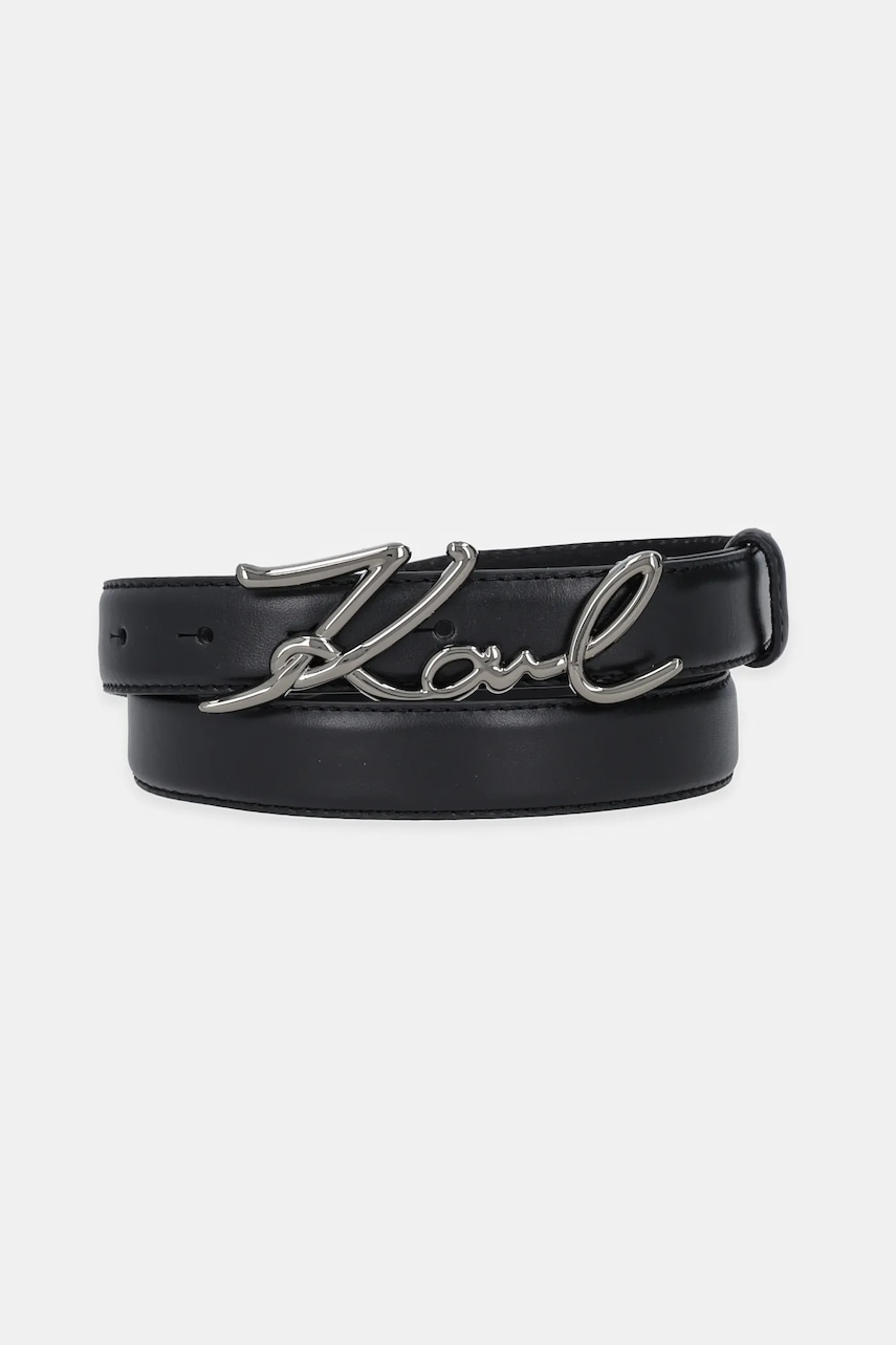 Karl Lagerfeld curea K/SIGNATURE femei, culoarea negru, A1W33205