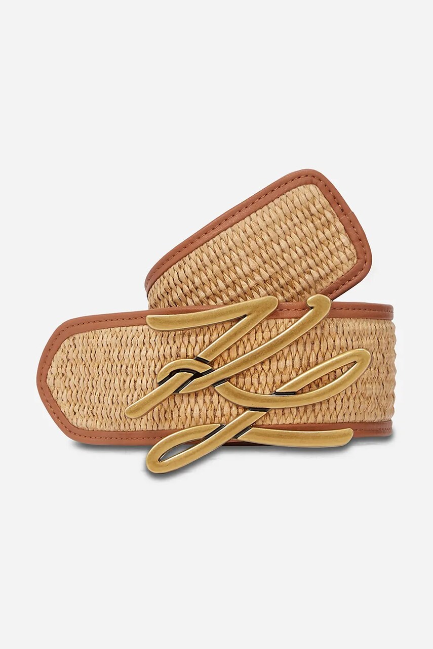 Karl Lagerfeld curea femei, culoarea maro, A2W33052